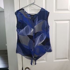 Worthington Sleeveless Chiffon Top
